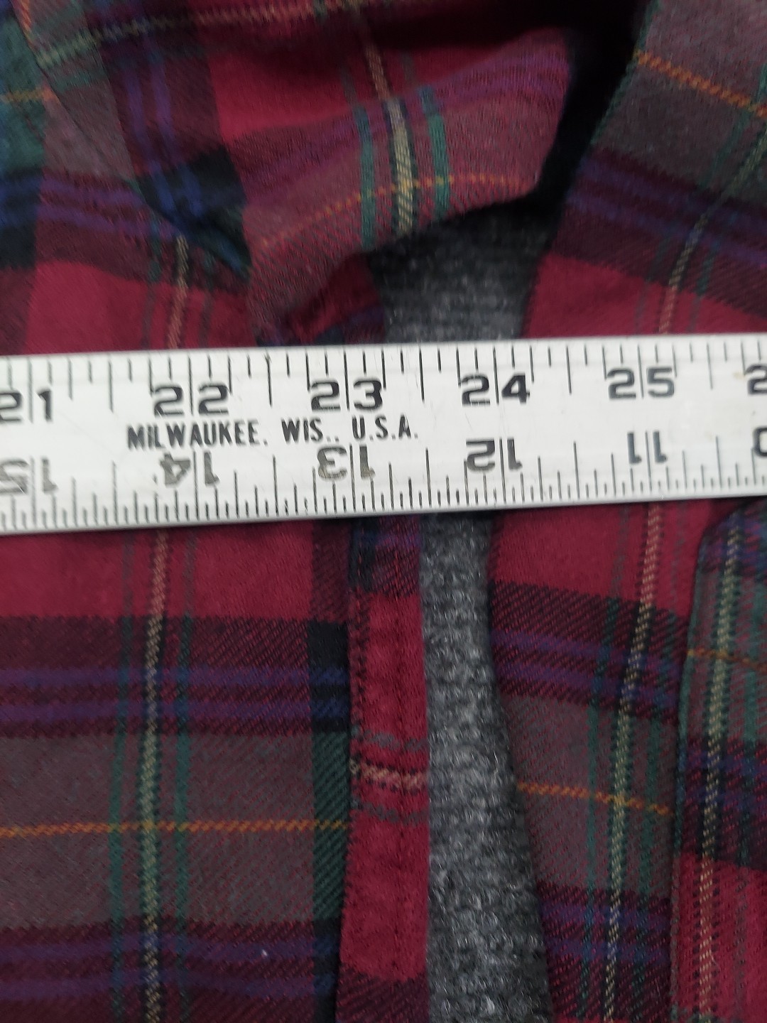 Pendleton Shirt Men Large Plaid Burgundy Country Traditionals Wool USA Flannel