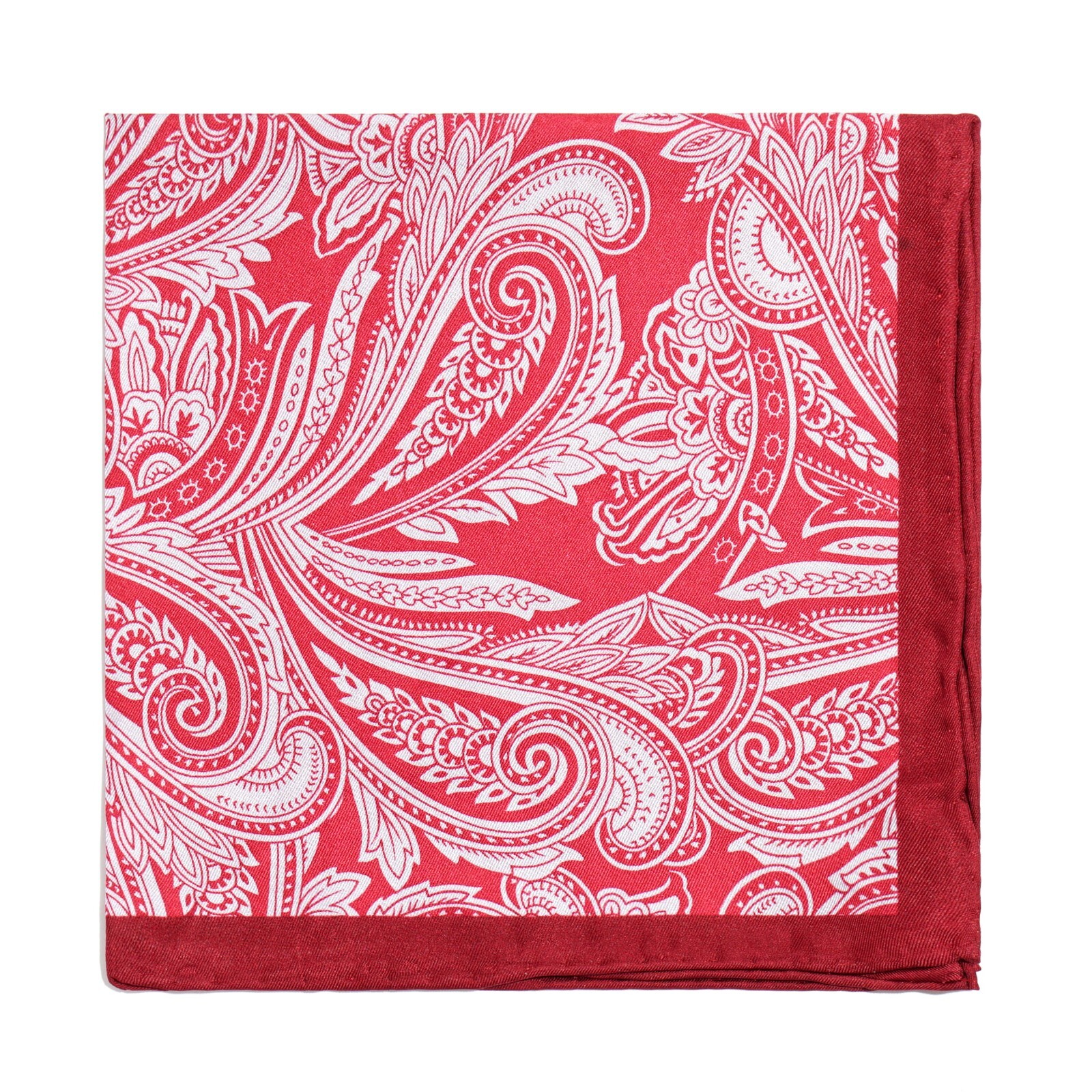 Men’s Silk Handkerchief Paisley Dot Pocket Square Suit Handkerchief 33cm 13in