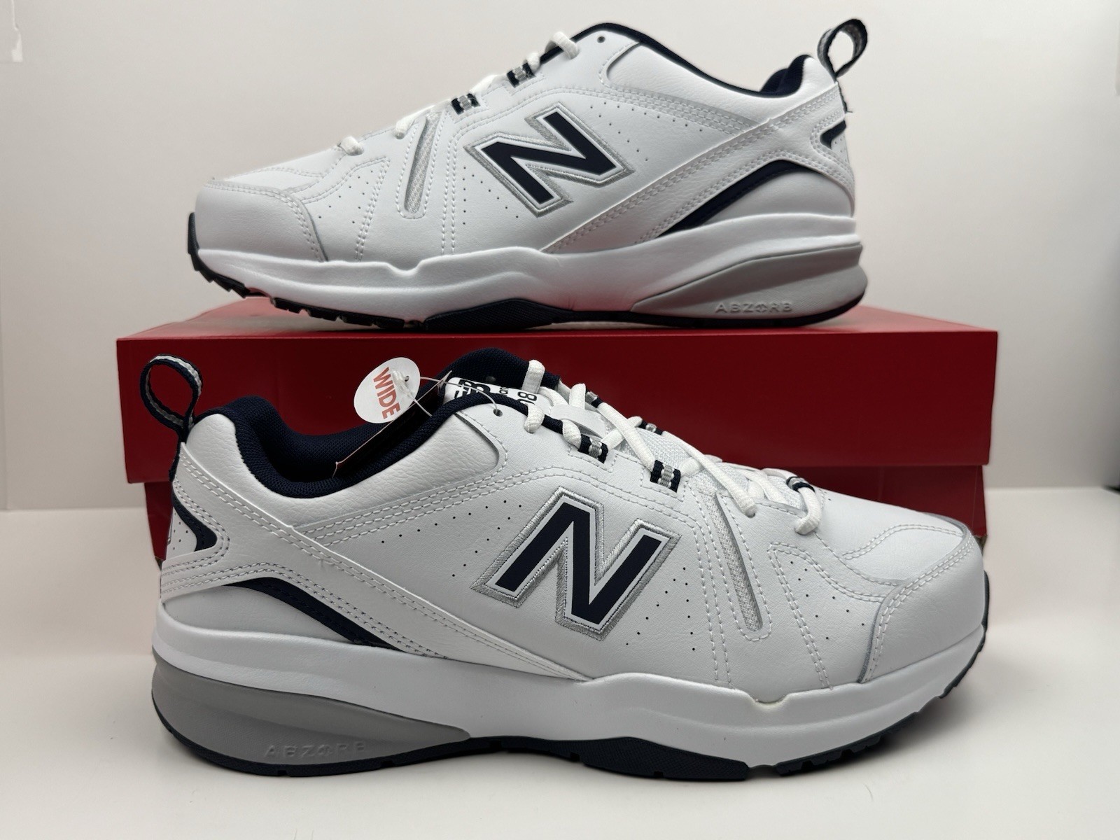 New Balance MX608v5 Sneakers Men’s Size 13 4E Wide White/Blue MX608WN5