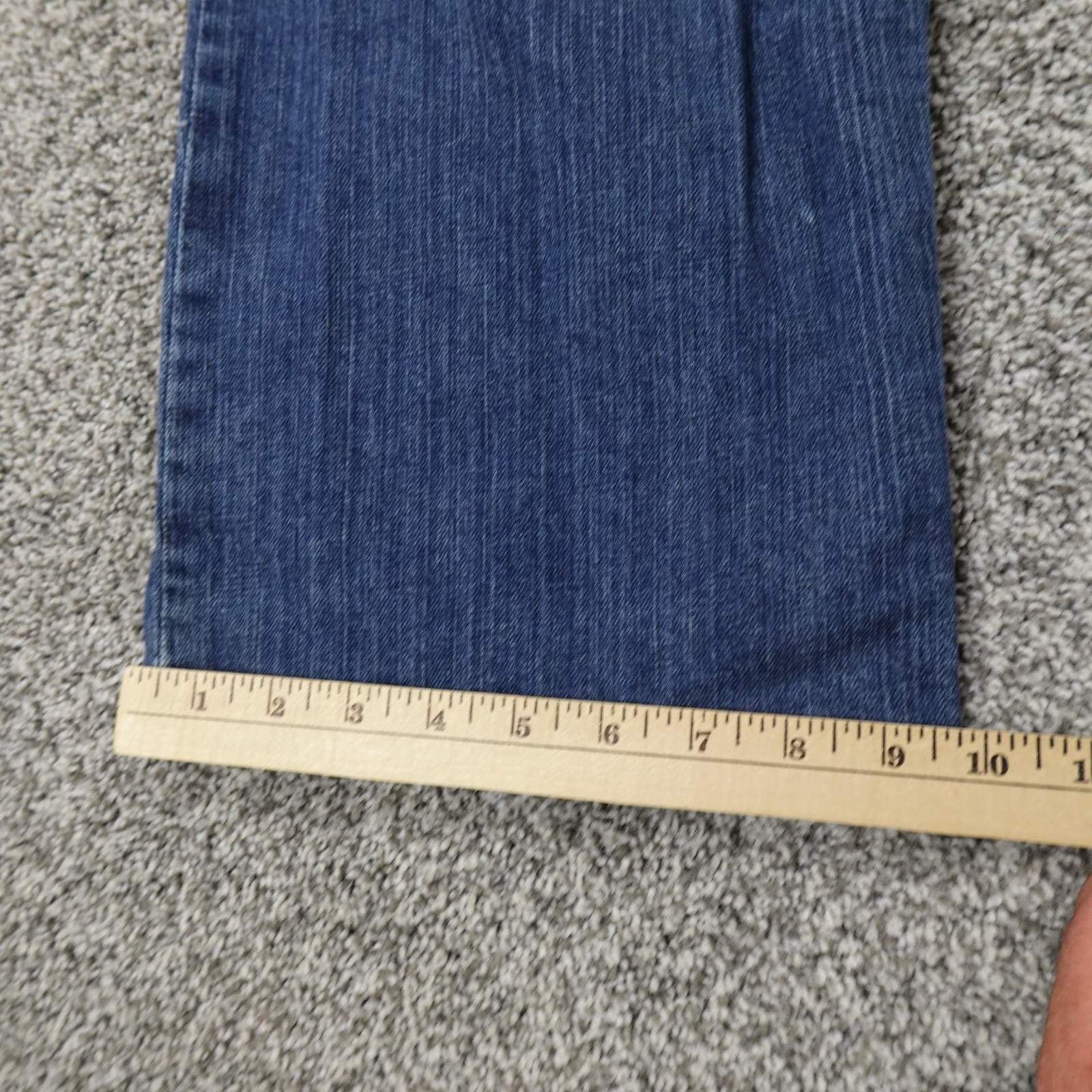 Carhartt Jeans Womens 22 Dark Blue Denim Pants Relaxed Straight Workwear Stretch