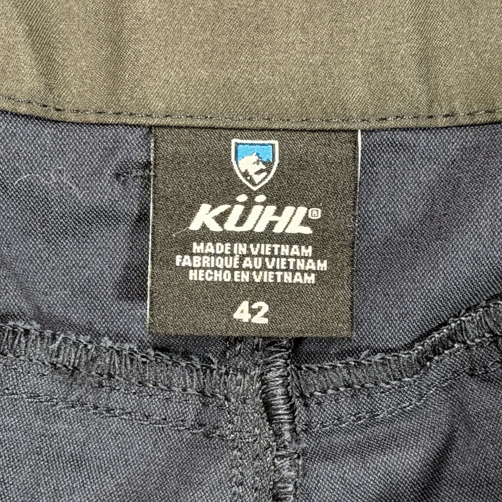 Kuhl Resistor Lite Chino Shorts Mens 42×7 Blue Performance Hiking Outdoor Cargo