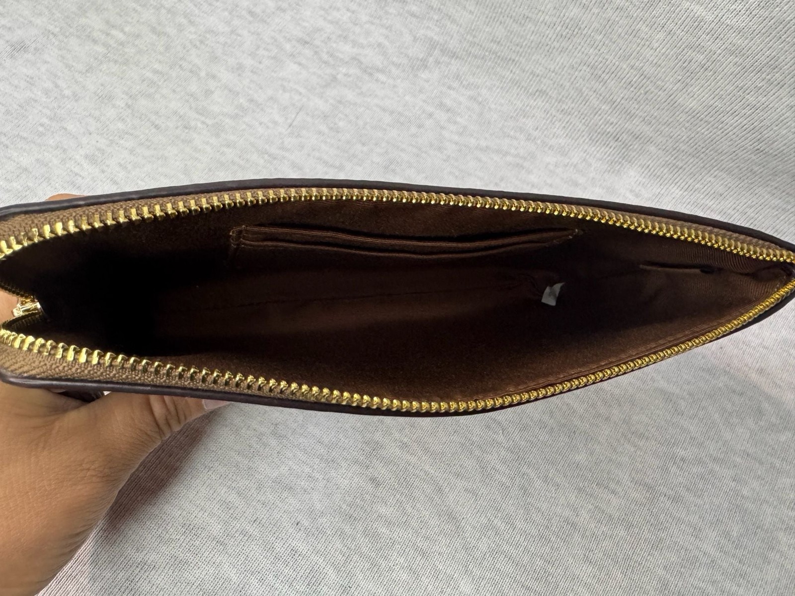 Coach Large Corner Zip Wristlet in Signature Coated Canvas