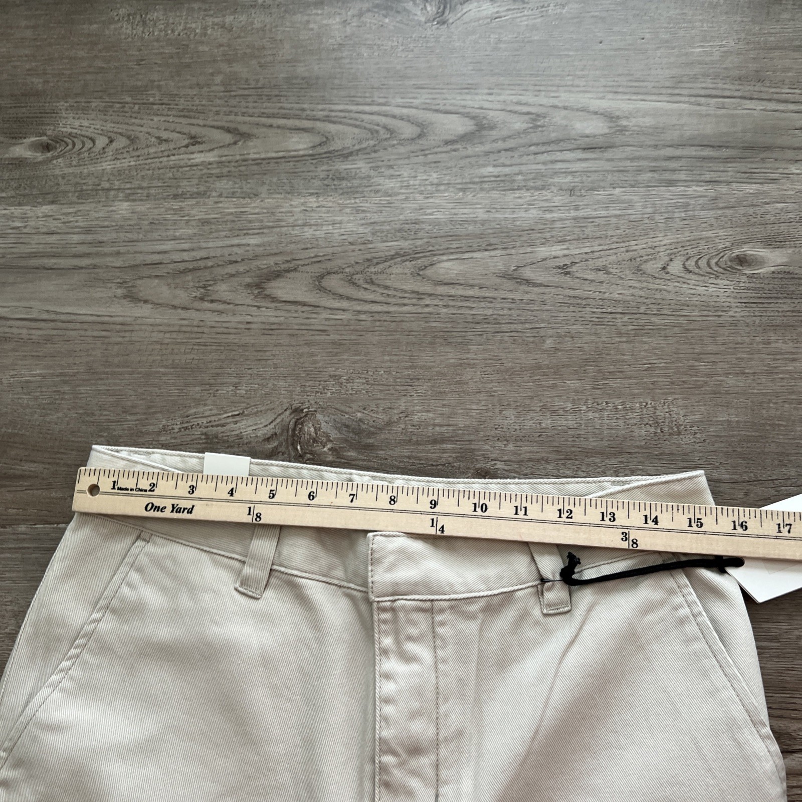 WESC Eddys Chino Pant Mens 30×32 Moon Beam Straight Fit Cotton NWT
