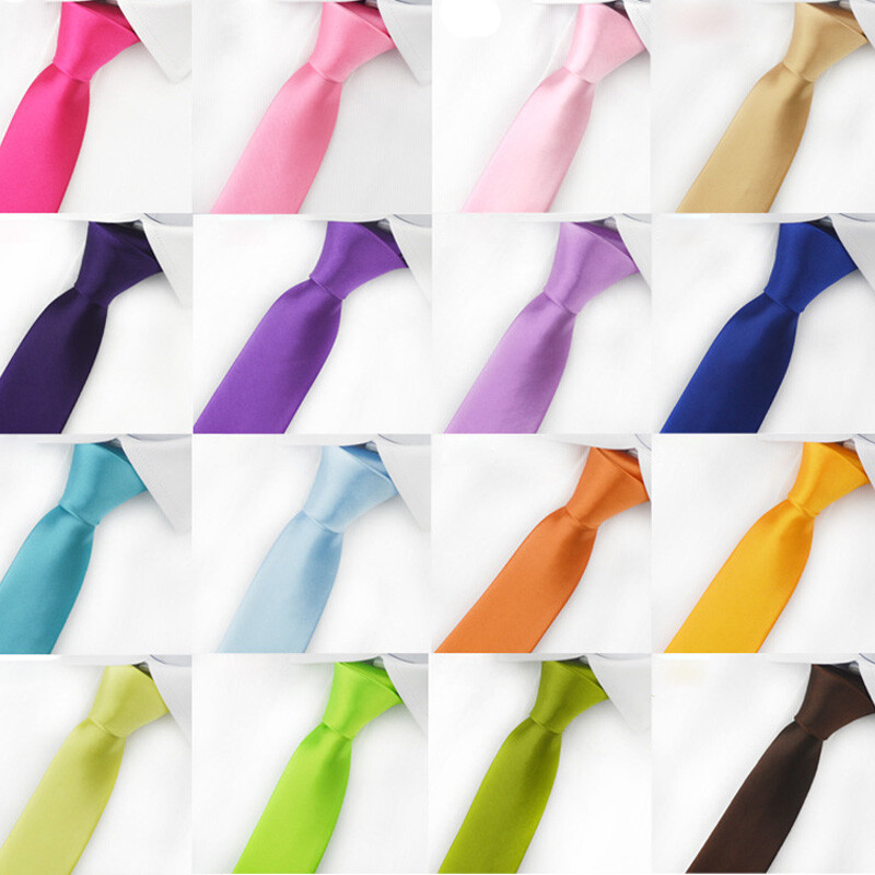 Romario Manzini® Men’s Solid Color Zipper Ties (45 colors)