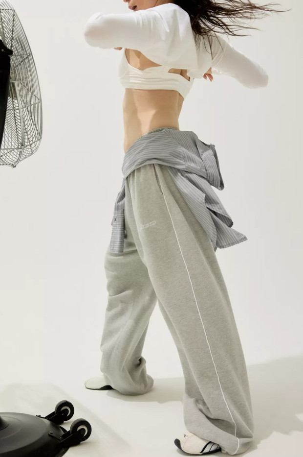 iets frans Harri Wide Leg Jogger Pants 100% Cotton Baggy Sweatpants Choose Color