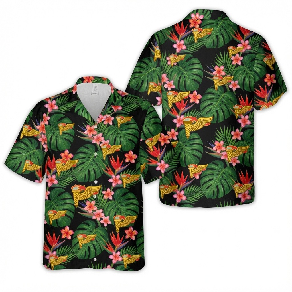 Army Hawaiian Shirt, Us Army Airborne Pathfinders Hawaiian Shirt