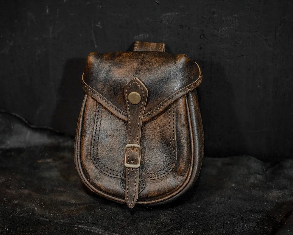 Alaska Outfitters Hand Distressed Leather Waist Pouch Packs Redmoon Vasco