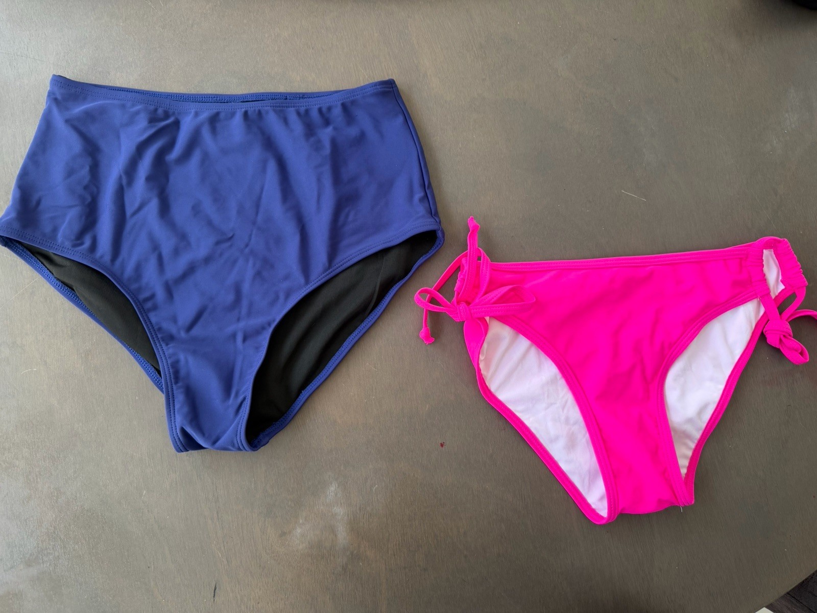 Bikini Bottoms bundle Full Coverage Swimsuit Bottom Mid /high Rise Tie Side S