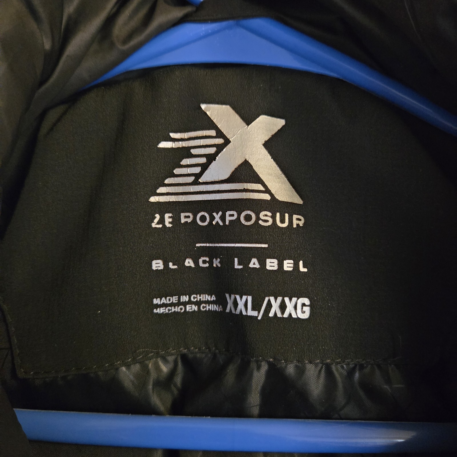 ZeroXposur Black Label Men’s Breathable Jacket XXL Black Zipper Button