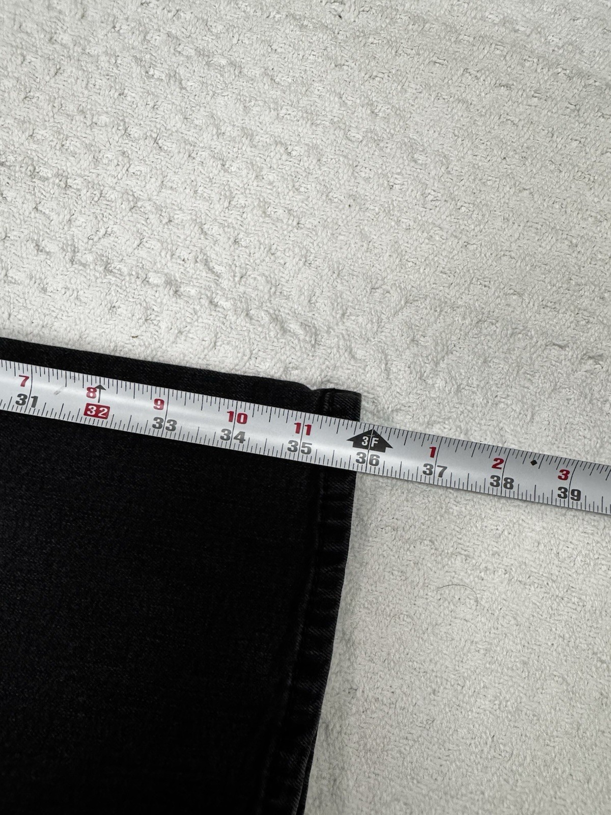 BKE AIDEN Bootleg Black Denim Men’s Size 32S Zip Fly No Holes