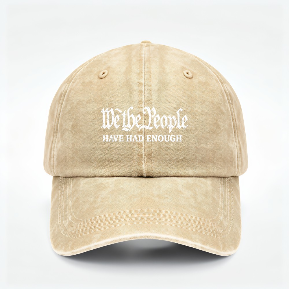 We The People Adjustable Baseball Hat – Freedom & Protest Cap for All Occasions