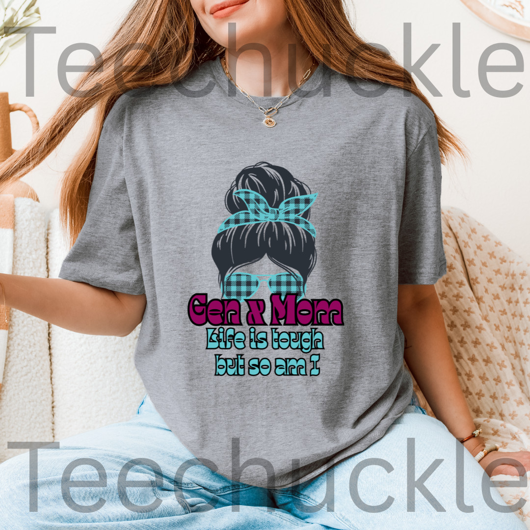 en X Bulldog T-Shirt Generation X 1965 1980 Birth Year Graphic Tee Tough Retro G