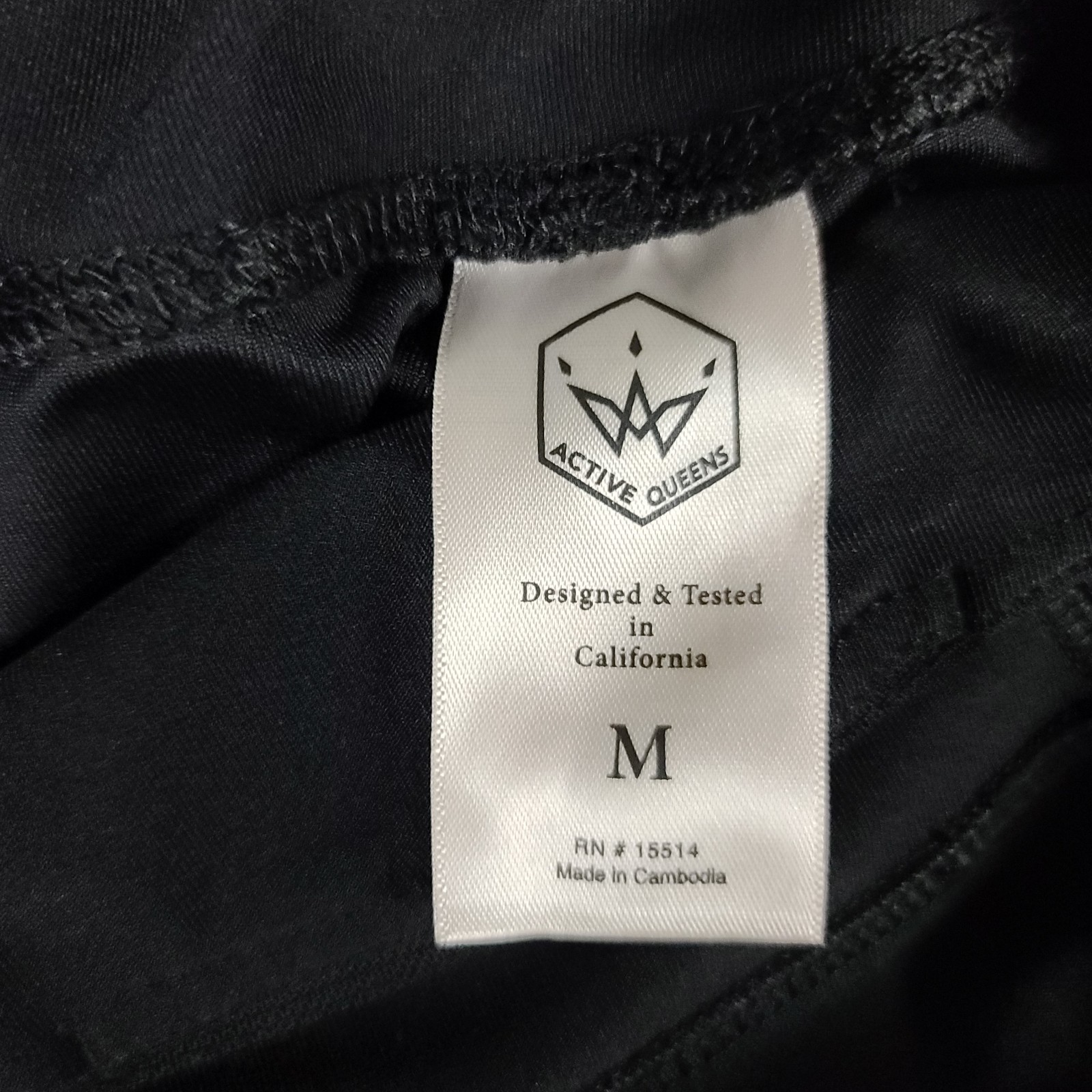 Active Queens Leggings Womens Medium Black Cropped Gym Yoga Running Workout