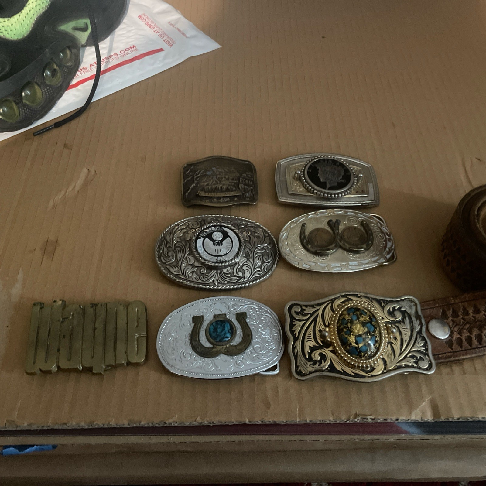 Assorted Vintage Belt Buckles-See Pictures For Details