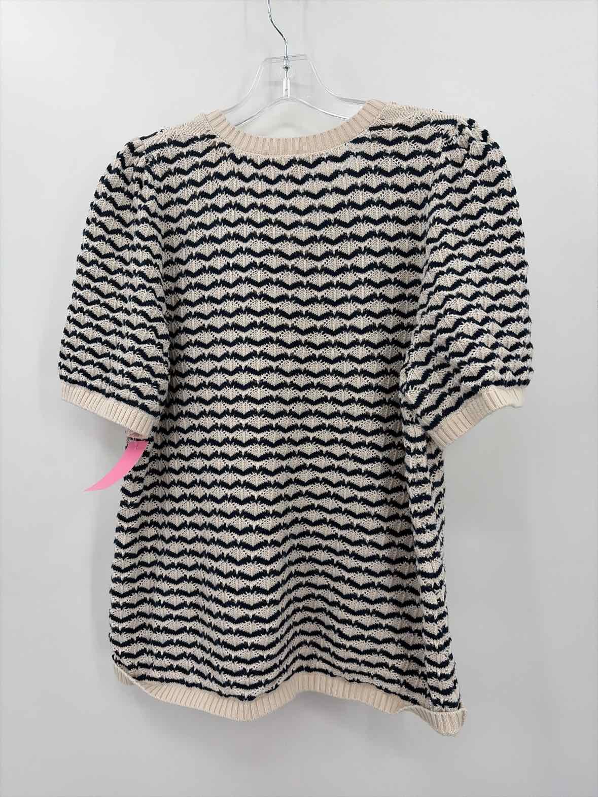 Pre-Owned Sezane Ivory Size XXL Stripe Sweater