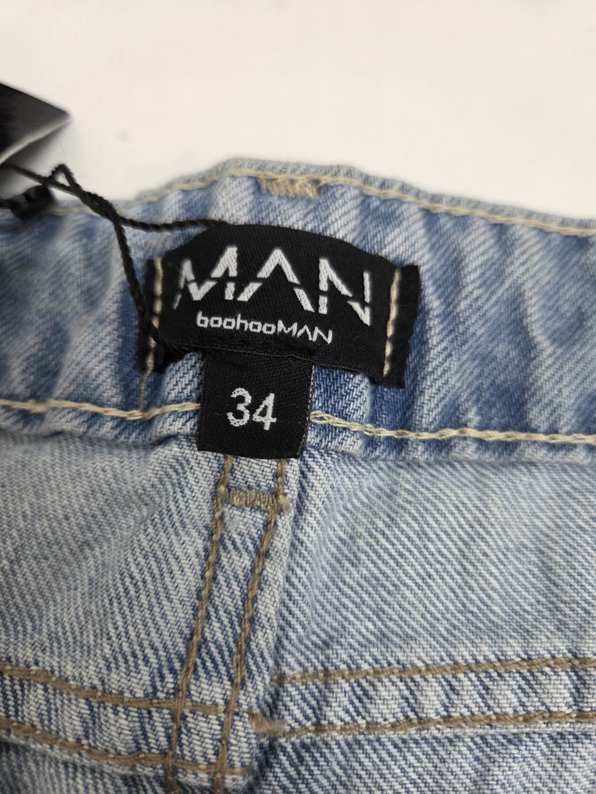NWT boohoo Man boohooMAN Skinny Fit Graffiti Printed Jeans Size 34 #8289
