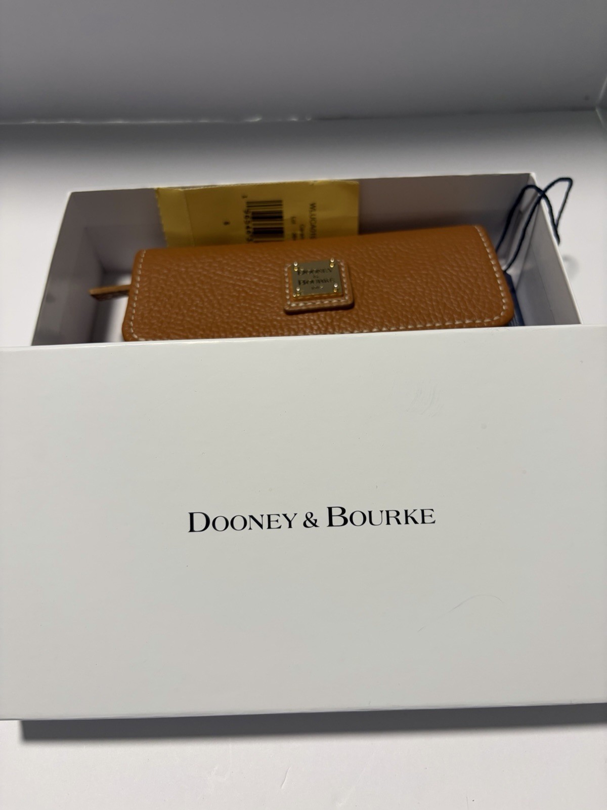 Dooney & Bourke Lucca Leather Satchel In Caramel W/Matching Lucca Flap Wallet