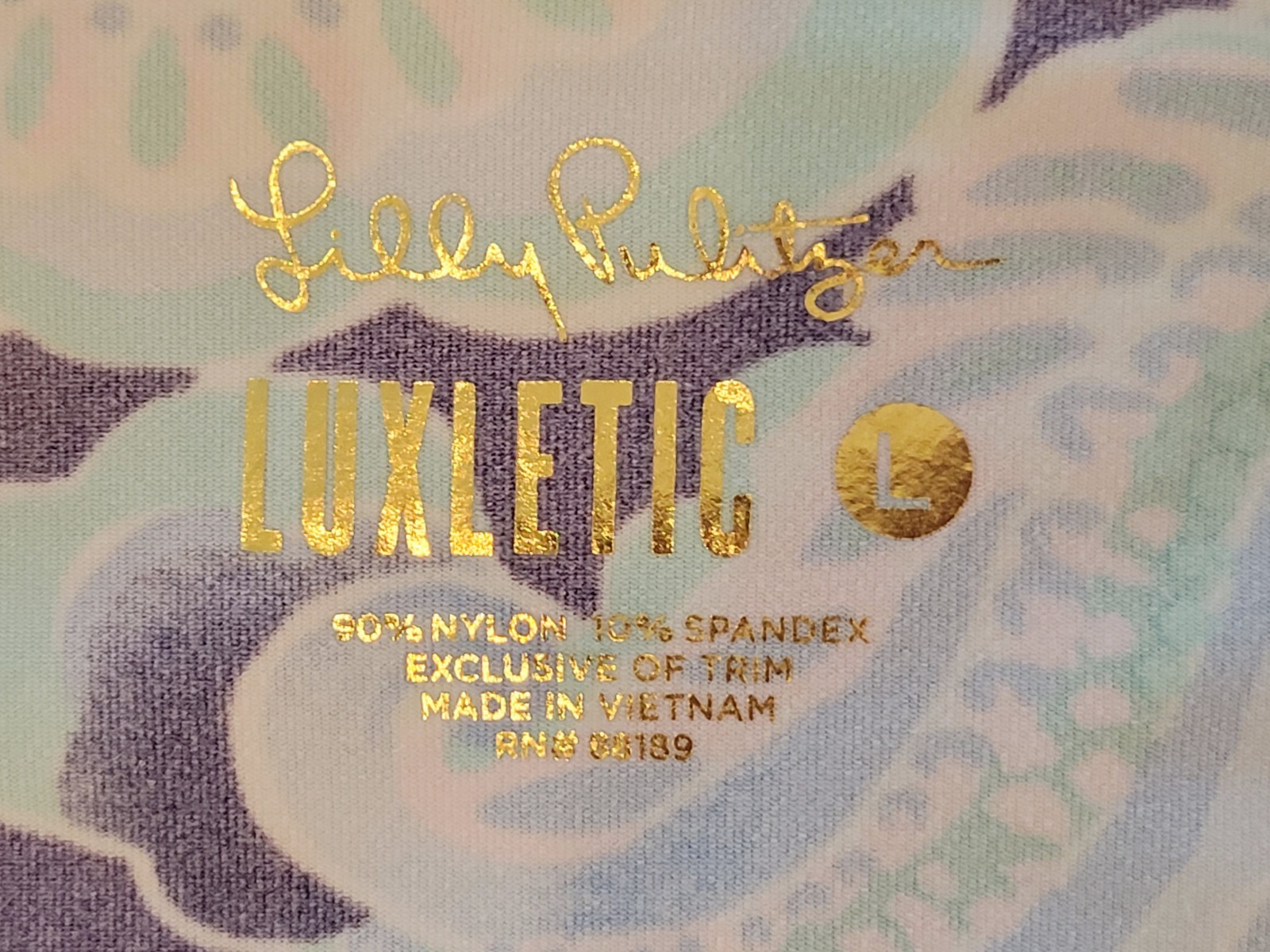 Lilly Pulitzer Luxletic Full-Zip Serena Jacket Sz Large Sirens & Spirits Fitted
