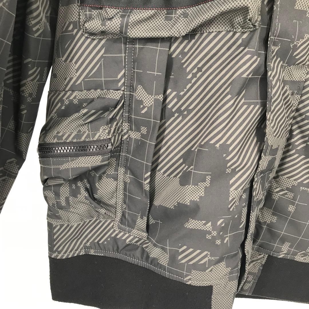 AVIREX Nylon Camouflage MULTI FUNCTIONAL Jacket Blouson Coat Men Size XL Black