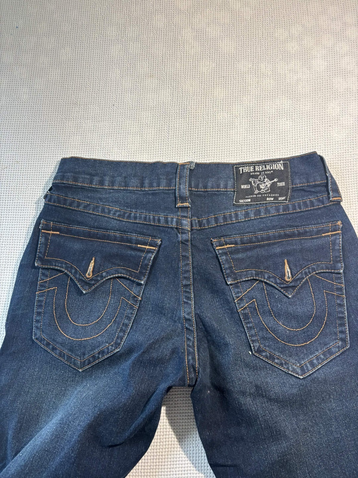 True Religion Ricky Relaxed Straight Jeans Dark Wash Men’s Size 30