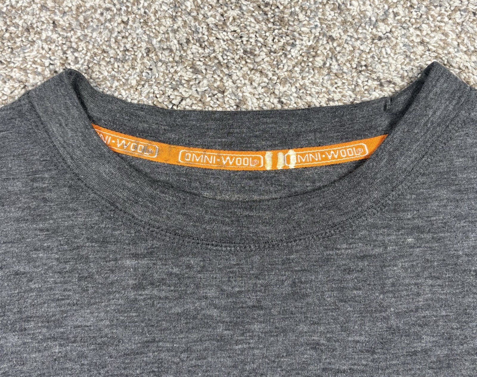 Omniwool Base Layer Long Sleeve Shirt Women’s Size Large Gray Pullover