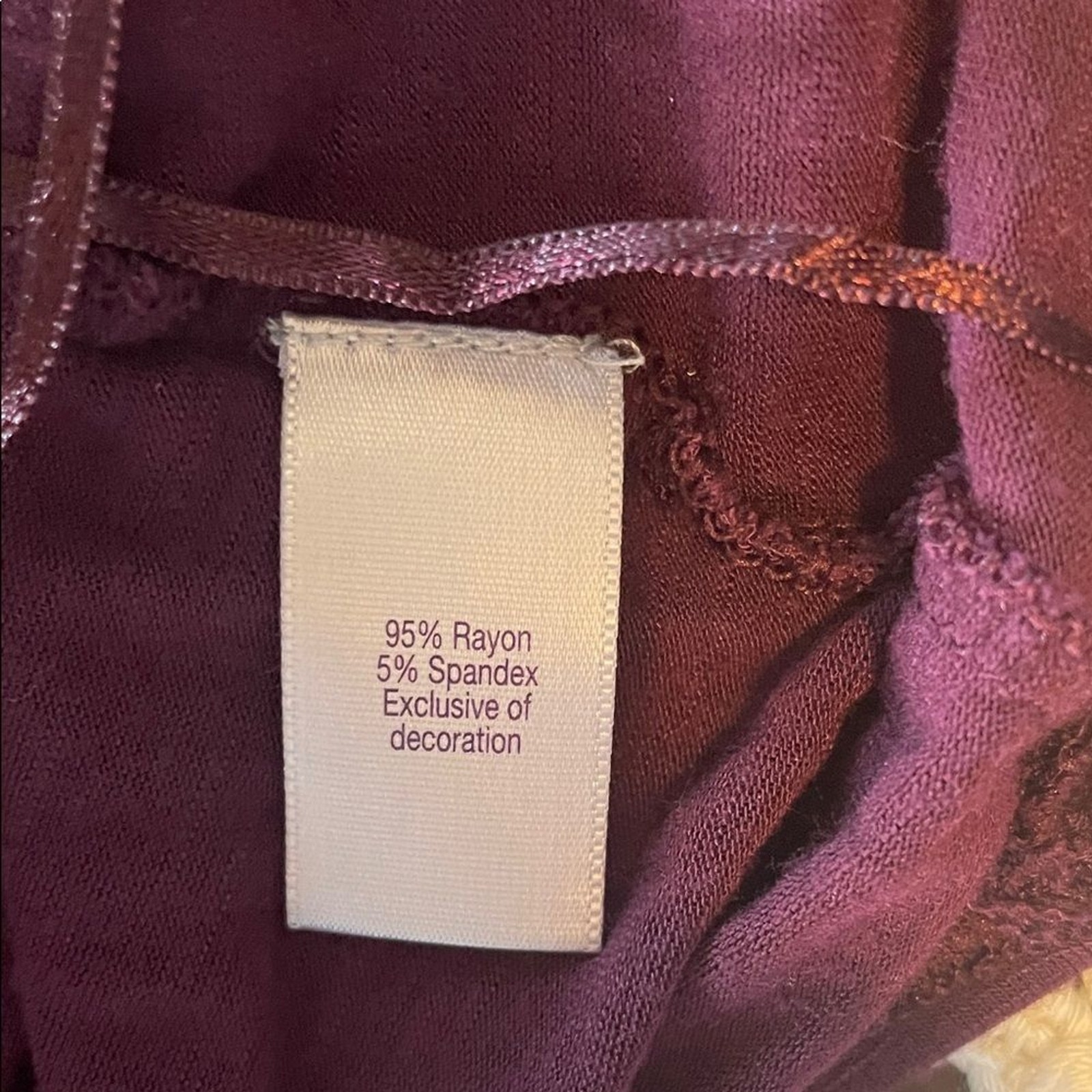 Jennifer Lopez Lace Sleeve Blouse – Deep Purple