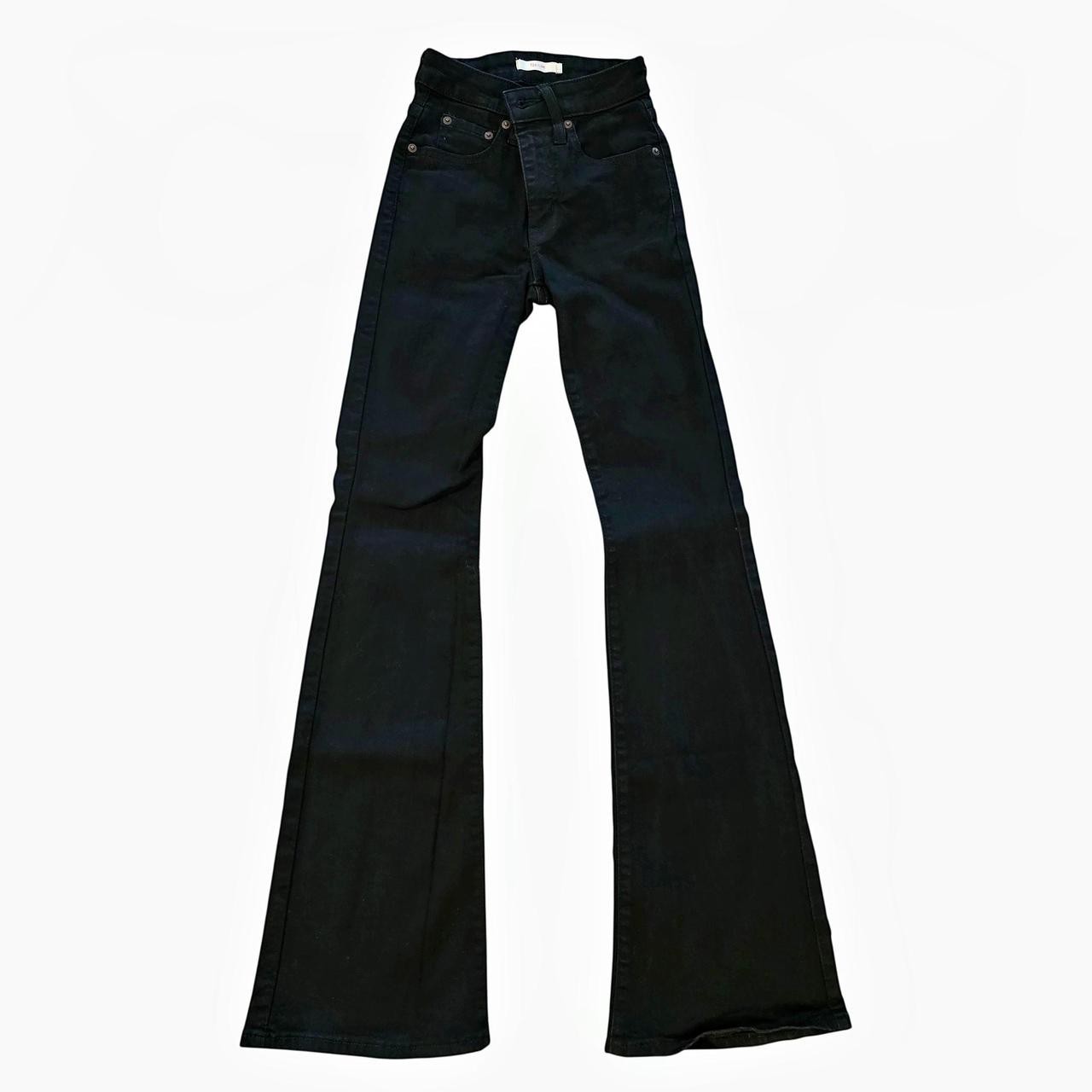 Levi’s 726 Black Flare Jeans W24 L34 Y2K Western