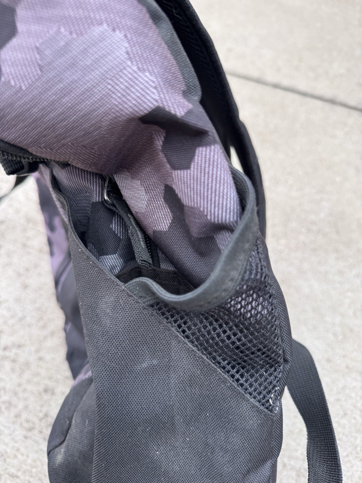Baseball Backpack Bag – Black & Camo
