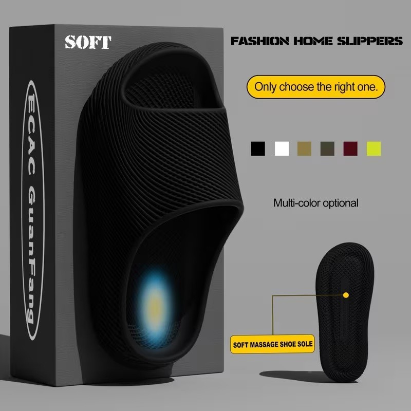 Unisex Ultra-Soft Cloud Cushion Platform Slides Thick Sole Non-Slip EVA slippes