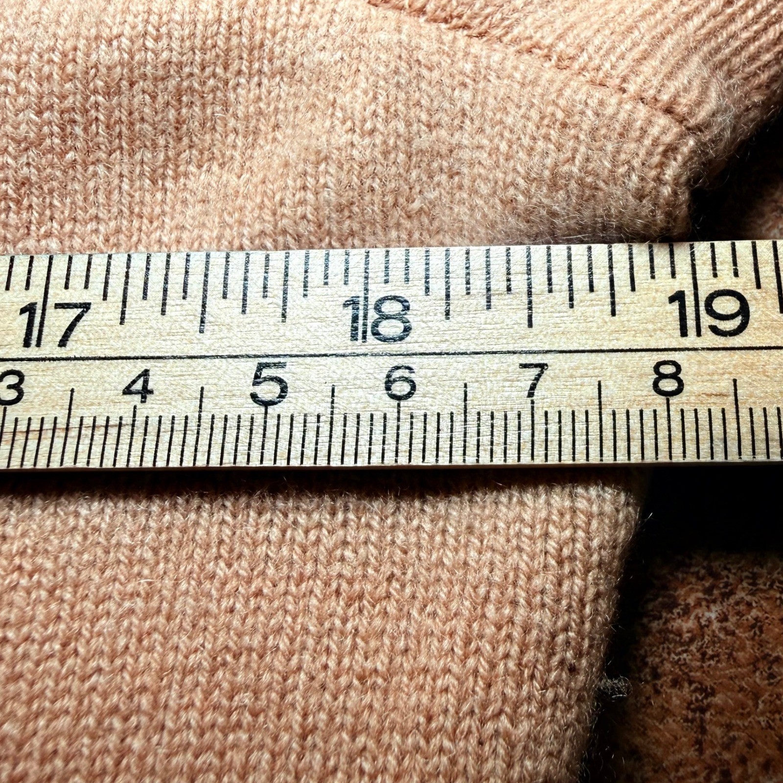 Talbots Pure Cashmere Sweater Camel Tan Crewneck 3/4 Sleeve Size M CN5124 07/20