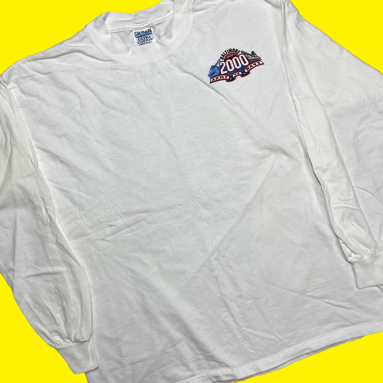 2000 Army vs Navy Football Baltimore Gameday Vintage White T-Shirt XL