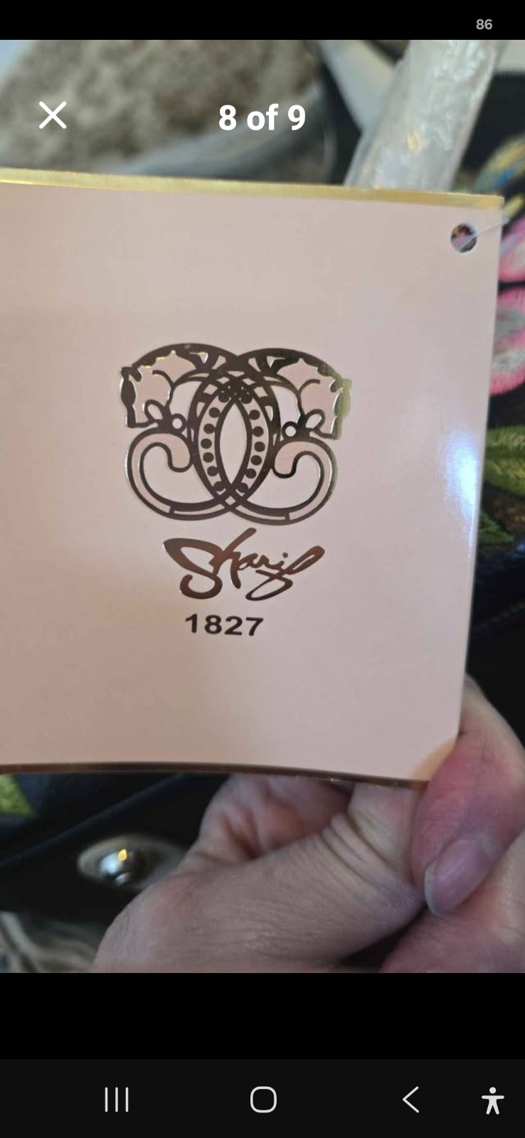Sharif Embroidered Purse 15 In Wide 10 In Tall