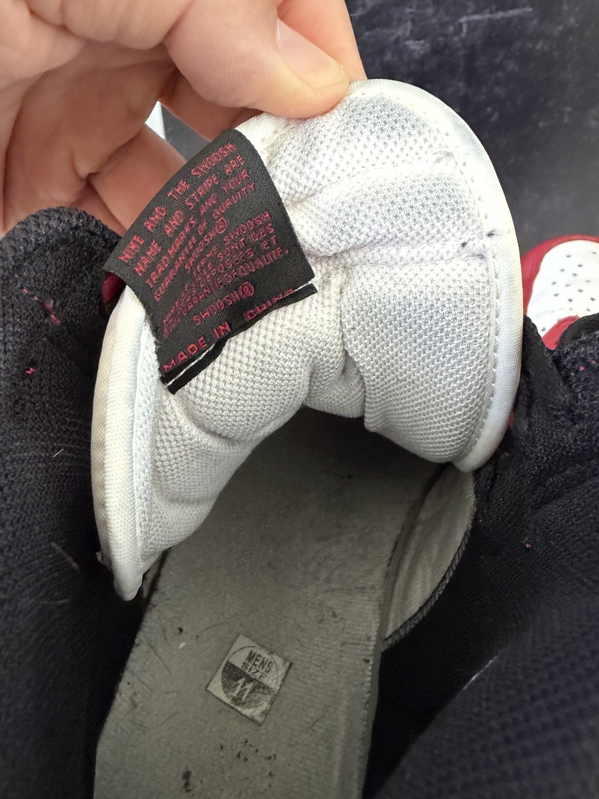 Air Jordan 1 – Black White and Red – Size 11 – Pre-owned – Original Box
