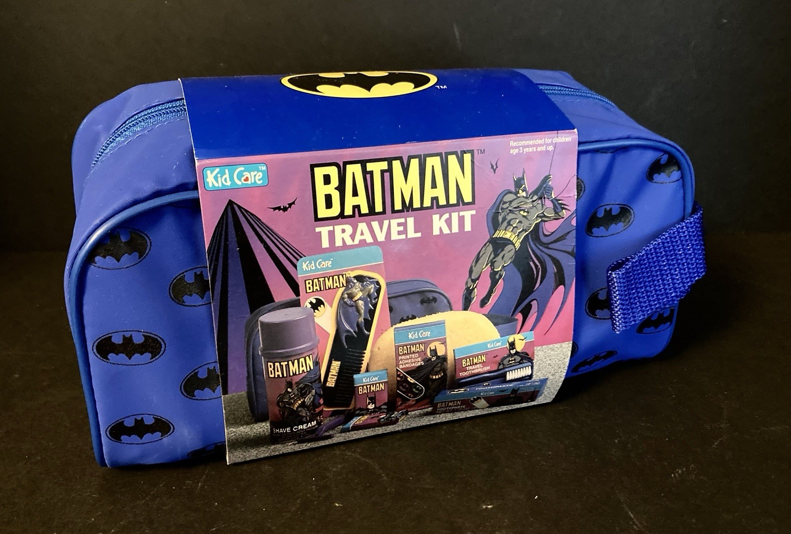 Batman Kid Care Travel Kit Bag 1991