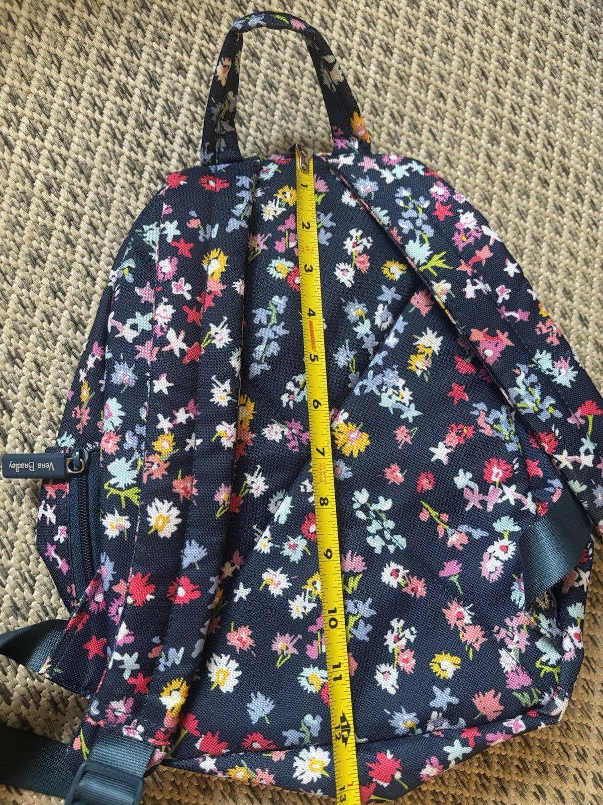 Vera Bradley Small Backpack SCATTERED WILDFLOWERS EUC