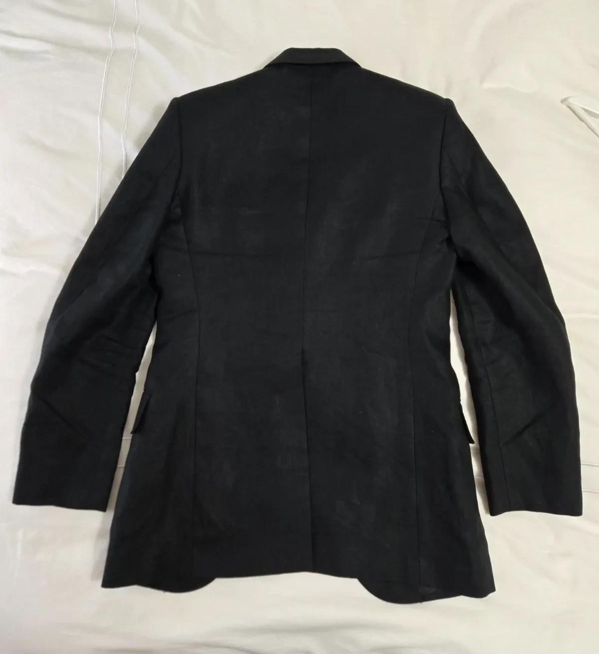 Husbands Paris Black Linen Suit EU 48 / 40 US 38 / 30 Gucci Vault Archive Rare