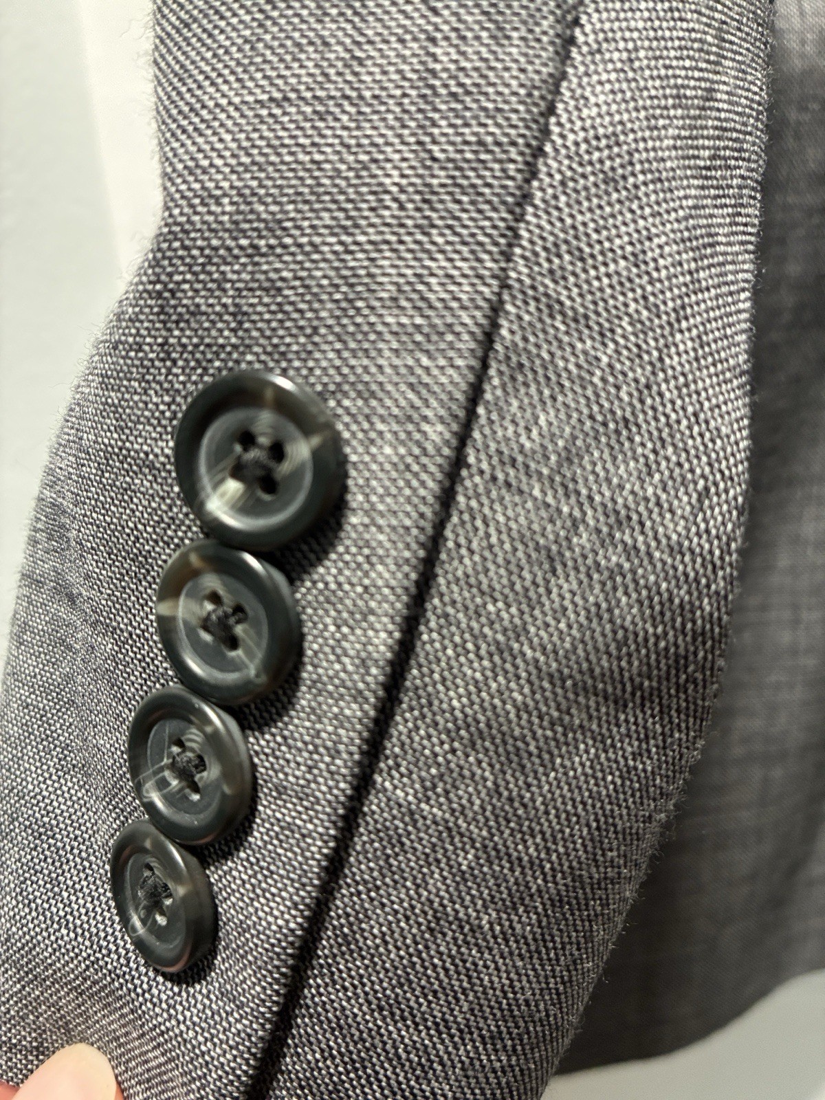 Chaps charcoal Gray Wool Twill 2-Piece Suit 48R Jacket 42W x 30L Pleated Pants