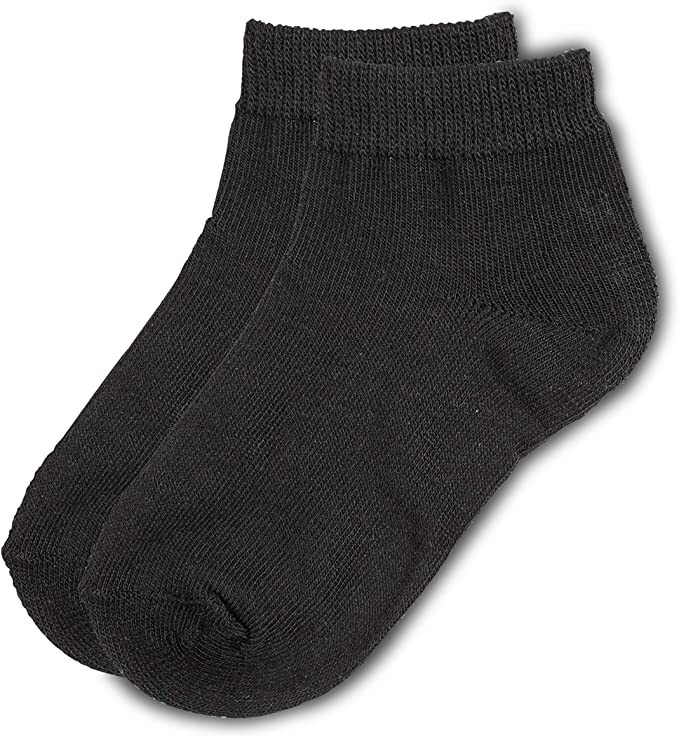 6-12 Pairs Kids Baby Toddler Solid Plain Ankle Boys Girls Socks Cotton Size 0-8