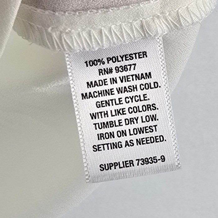 Worthington Pleated Ruffle Sleeve Blouse Women XXL Cream Round Neck Keyhole Back