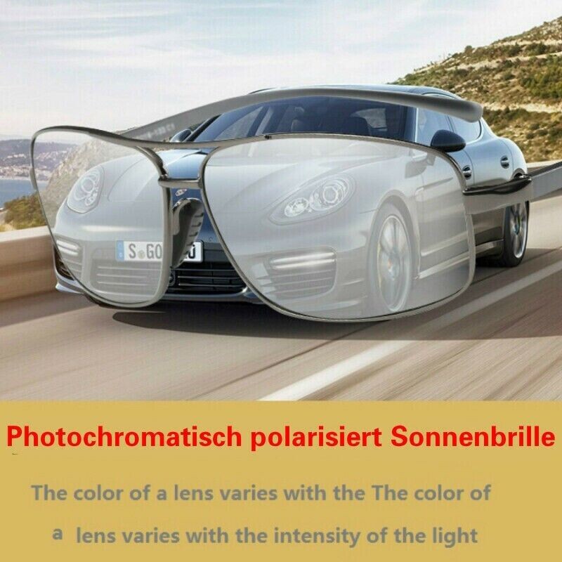 VEITHDIA Polarized Photochromic Pilot Sunglasses Men Aluminium Driving Eyewear
