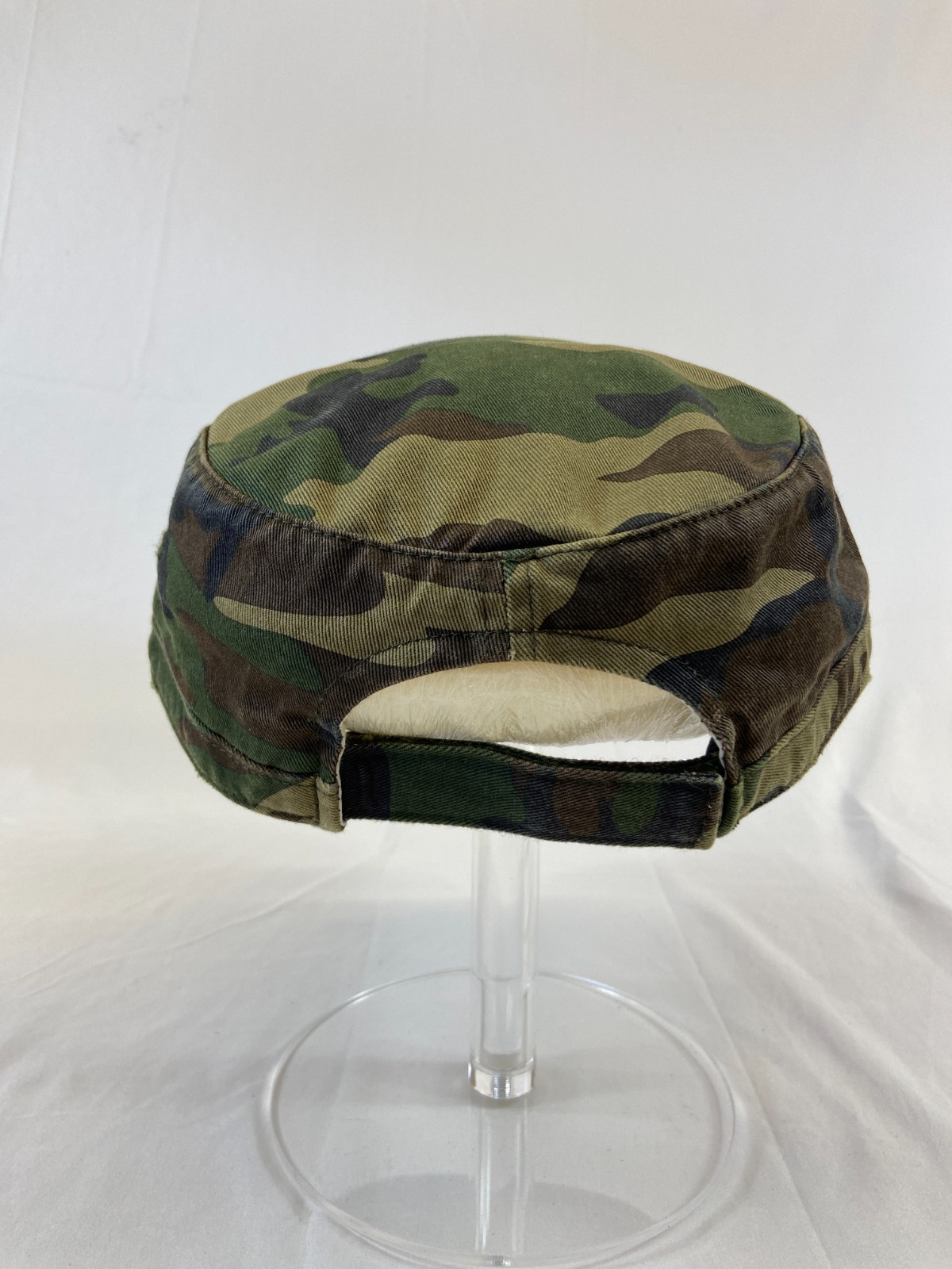Frac Tech Services Cadet Cap Strapback Hat Camo Distressed Casual Work Wear OSFA
