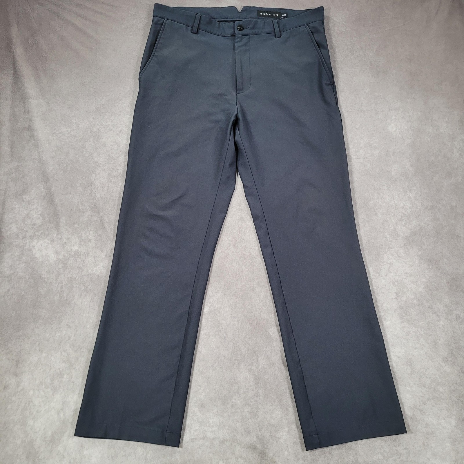 Dunning Golf Pants Mens 33×30 Blue Stretch Chino Straight Leg Performance Active
