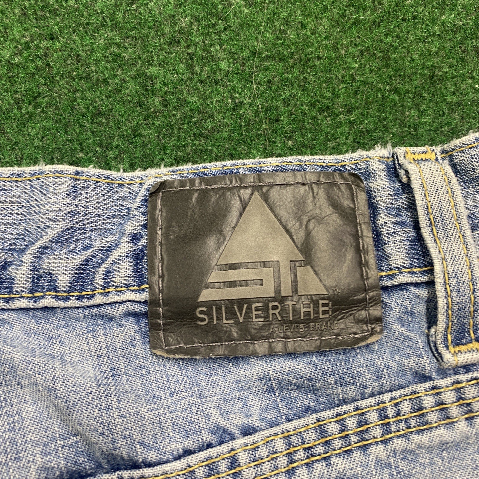Vintage Levis Silvertab Jeans Mens 34 Blue Denim 90S BAGGY Wide Leg FITS 34×33
