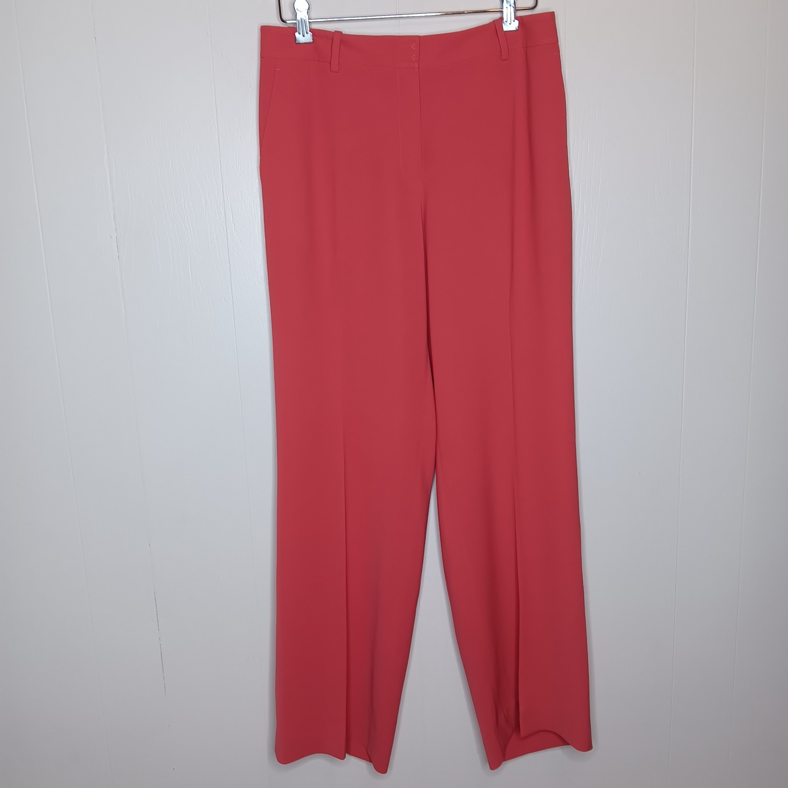 Lafayette 148 New York Suit Set Blazer 10 Pants 8 Coral 2 Piece Career Luxury