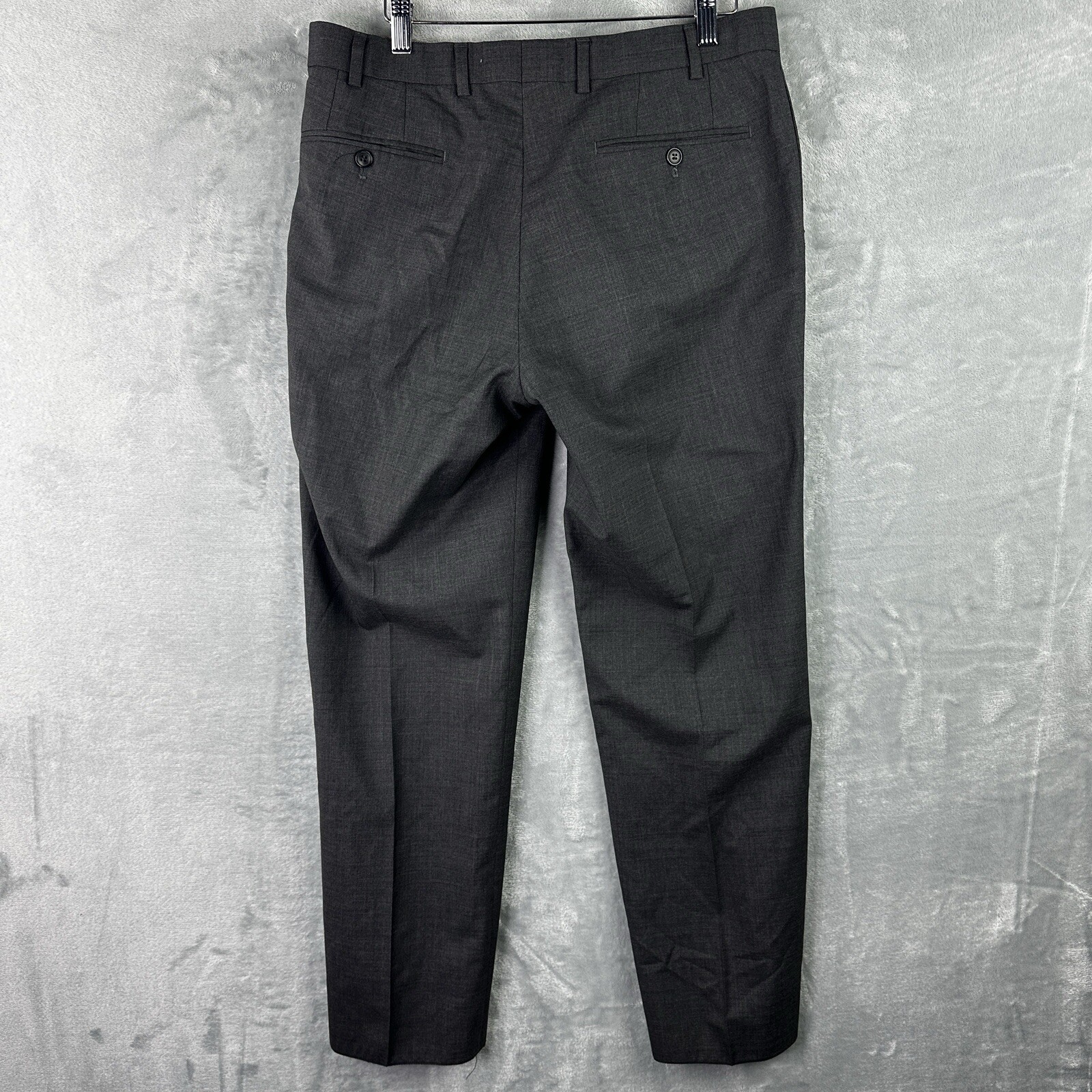 hiltl como pants dark gray mens Classic Fit trousers Size 23 (32×28)
