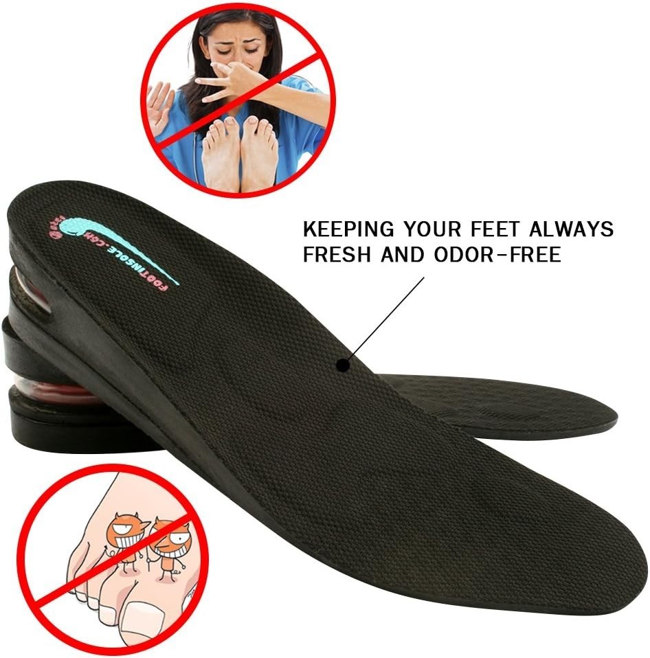 Elevate Your Style: 2″ Height Increase Insoles with Air Cushion for Men’s 7-11