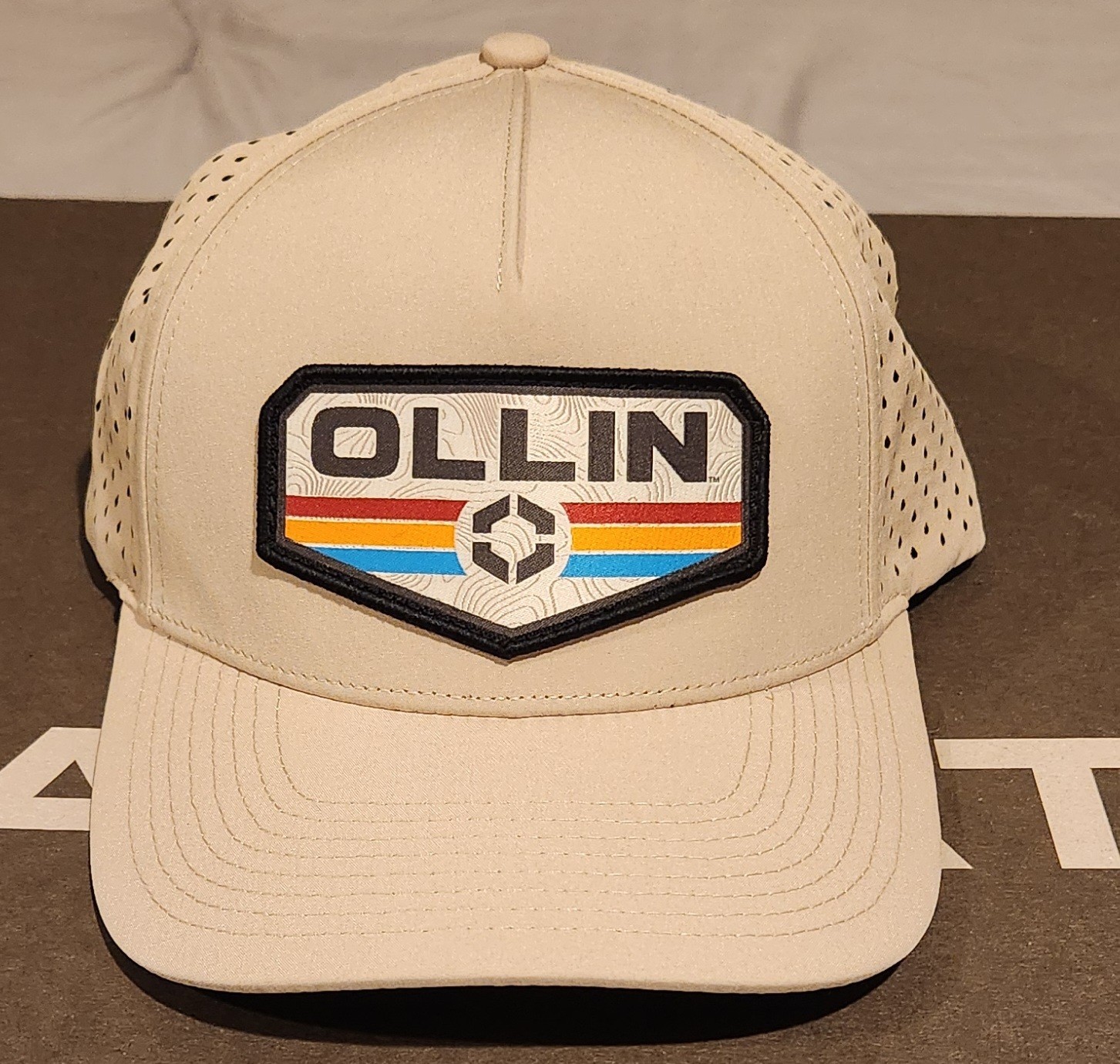 Ollin Snapback Trucker Cap Tan One Size Adjustable Mesh Back Richardson