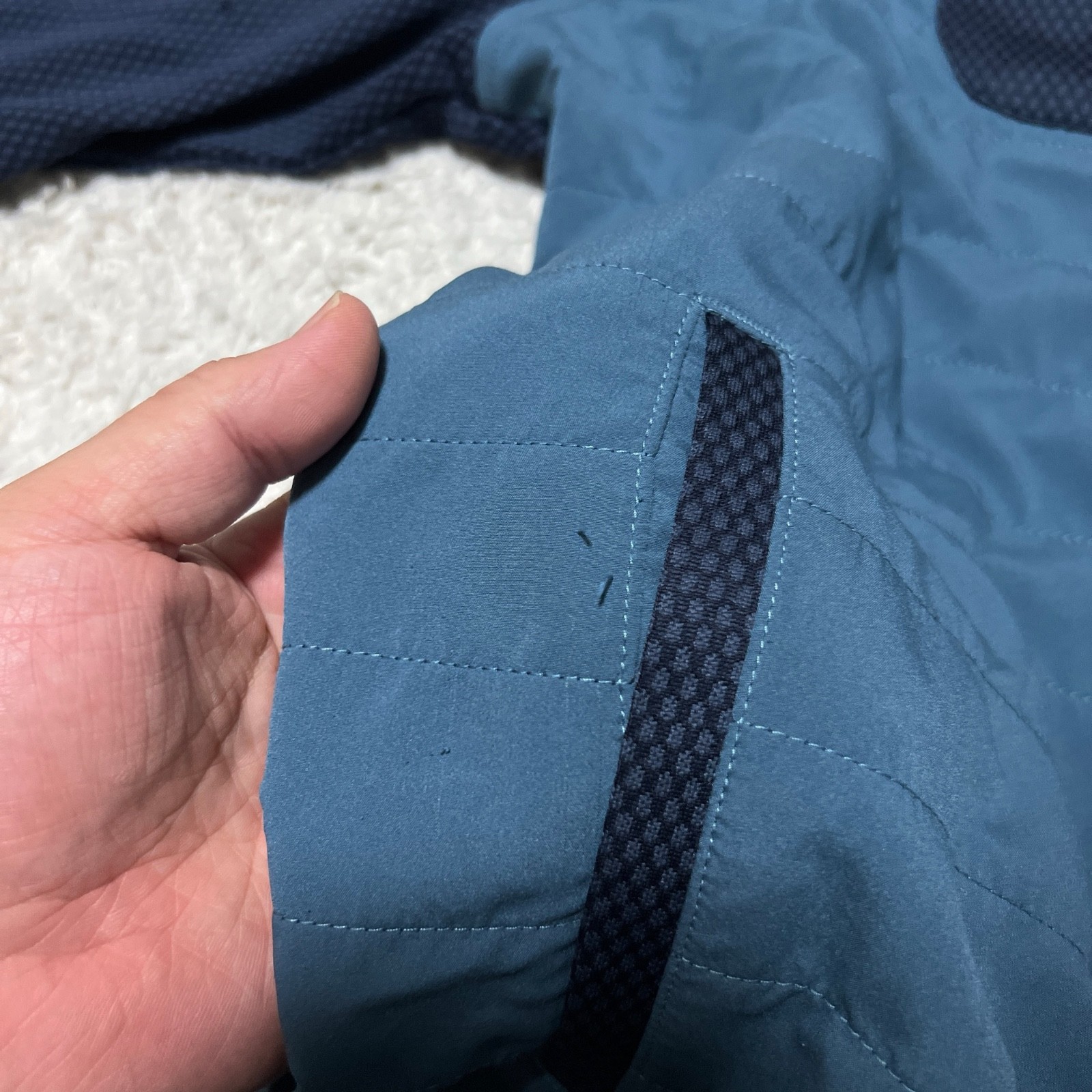 Footjoy Jacket Mens Extra Large Blue Thermo Series Hybrid Quilted Full Zip Golf