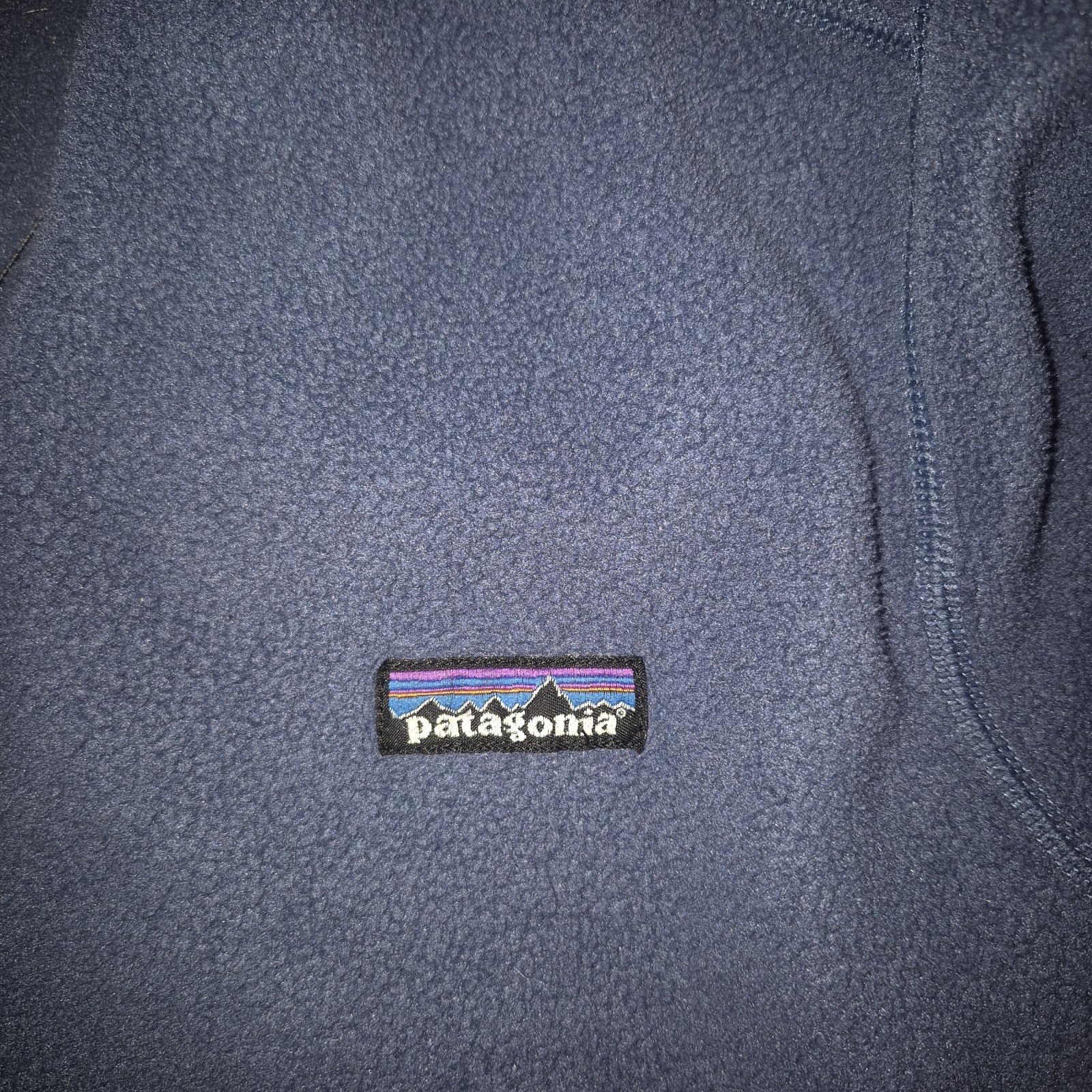 Patagonia Micro D 1/4 Zip Pullover Fleece Men S Blue Outdoors Nature Hiking Camp