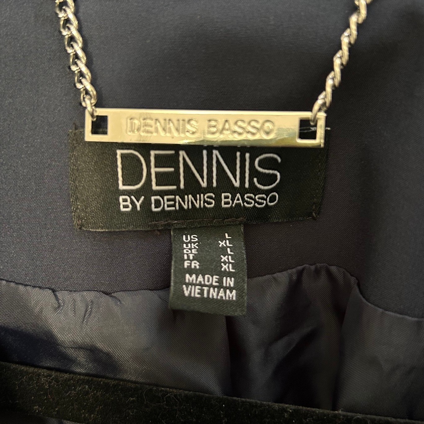 Dennis by Dennis Basso Navy Blue Softshell Zip Front Anorak Jacket Womens Large